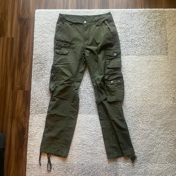 Free Knight Pants Men's Sz 32 Green Cargo Tactical Army Military Utility Trooper - Picture 1 of 7